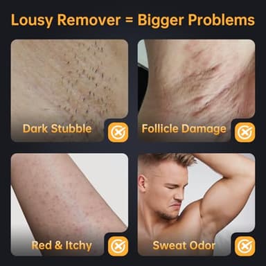 CKM Hair Removal Cream for Men, Depilatory Cream for Unwanted Male Hair, Painless Hair Removal Gel Suitable for All Skin Types, Made for Men, 3.38 FL OZ w/Spatula - Image 5