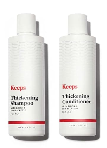 Keeps Hair Regrowth Shampoo & Conditioner Set for Fuller, Thicker Looking Hair - Thinning & Regrowth Haircare Products for Men - DHT Blocker - Infused with Biotin, Caffeine, & Saw Palmetto - Image 2