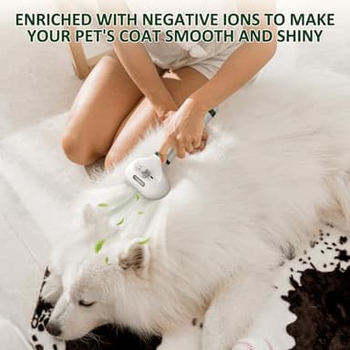 Dog Hair Dryer with Slicker Brush,Dog Blow Dryer for Small-Sized Dogs and Cats,Grooming Brush with Drying Function,Multifunctional Pet Hair Dryer with Release Button - Image 7