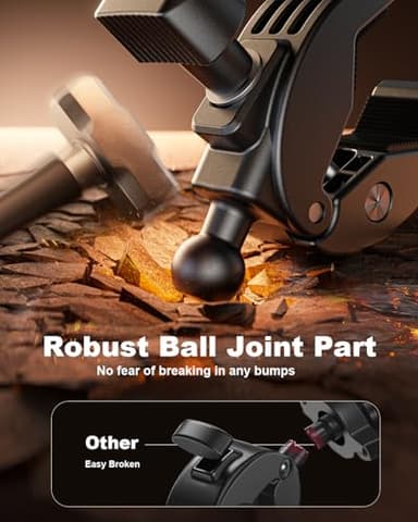 SUPERONE Bike Phone Holder, [1s Lock] Motorcycle Phone Mount, [Anti-Shake] Handlebar Cell Phone Clamp, Scooter Phone Clip for Handlebars with Diameters 0.65-1.2 in, Suitable for 4.7-7.2 in Phones - Image 7