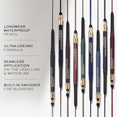 Lancôme Le Stylo Waterproof Eyeliner Pencil - Creamy & Highly Pigmented - Seamless Blending & Smudging - 03 Chocolat - Image 3