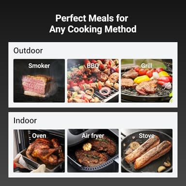 ThermoMaven Smart Bluetooth Wireless Meat Thermometer, 10X Enhanced Sub-1G Signal and Stability, Standalone Display Base, Certified Accuracy ±0.5°F, WiFi Unlimited Range for BBQ, Oven, Smoker, Grill - Image 8