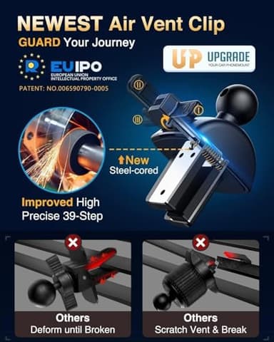 [True Anti-Vibration] Car Phone Holder VANMASS【2025 Ultimate Military-Grade Upgraded】Suction Cell Mount Truck Stand Cradle for Dashboard Windshield Vent for iPhone 16 Pro Max 15 14 13 Samsung Android - Image 8