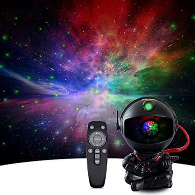 SHJQJJLBCQ Galaxy Projector, Astronaut Star Projector, Kids Night Light for Bedroom, Adult Playroom,Ceiling, Room Decoration - Image 1