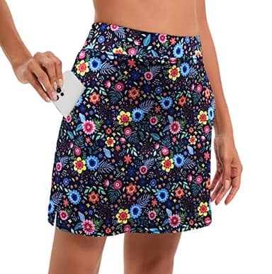 Oyamiki Women's Active Performance Skort Lightweight Skirt for Running Tennis Golf Workout Sports Printing M - Image 3