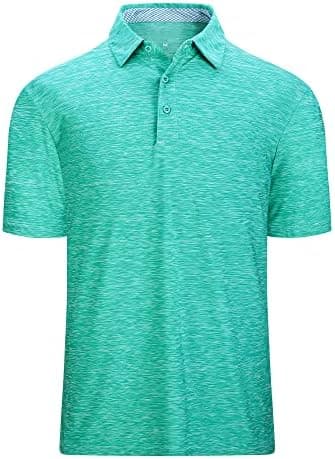 Damipow Premium Golf Shirts for Men Dry Fit Performance Polo Short Sleeve Collared Shirt - Image 3