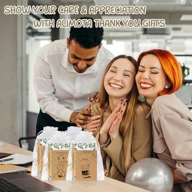 20 Sets Thank you Gift Motivational Pens Employee Appreciation Gifts Inspirational Personalised Bamboo Ballpoint Pens with Inspirational Cards Christmas Gift for Colleagues Teacher Volunteer Bulk Gift - Image 7