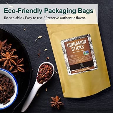 Soeos Cinnamon Sticks Bulk + Star Anise Whole + Whole Cloves Bulk, 4oz Each, All Natural, No Preservative, Starter Spice Set, Perfect Refill for Kitchen Spices - Image 7