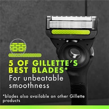 GilletteLabs Razor Blade Refills, 12ct Razor Cartridges, Razor Refills for Men Compatible with GilletteLabs Exfoliating Bar Razor and Heated Razor - Image 3