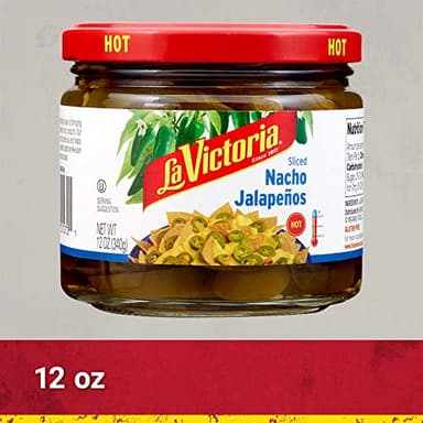 La Victoria Nacho Sliced Jalapeños Hot, 12 Ounce (Pack of 12) - Image 7