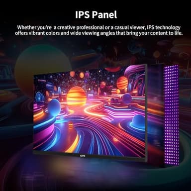 KTC 24.5 Inch 100Hz IPS Computer Monitor - FHD(1920 x 1080P), Anti-Blue Light Screen, 126% sRGB, 16.7M, Support FreeSync and GSync, PC Monitor for Casual Gaming and Working - Image 3