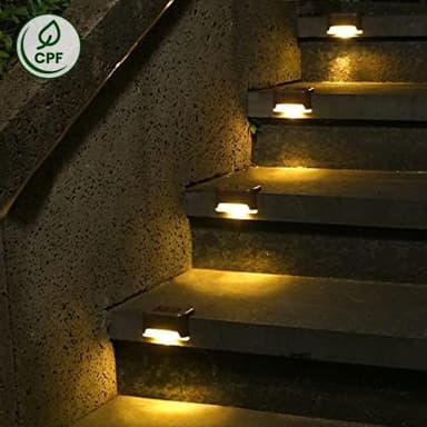 SOLPEX 20 Pack Solar Deck Lights Outdoor, Waterproof Led Lights for Outdoor Stairs, Step, Fence, Yard, Patio, and Pathway(Warm White) - Image 4