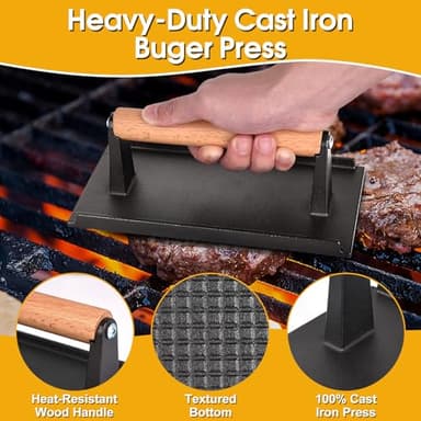 Riddle Accessories Kit, 36PCS Complete Flat Top Grill Accessories Set for Blackstone, Grill Spatula Set with Enlarged Spatulas, Burger Press, Basting Cover, Scraper for Outdoor BBQ, Teppanyaki, Red - Image 3