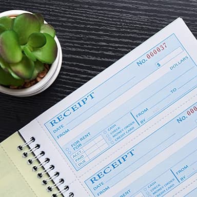 Money Rent Receipt Book,7.9x11.22 Inches 3 Part Carbonless,Receipt Book with Carbon Copies,Cash Receipt Book,100 Sets per Book - Image 6