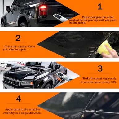 218 Attitude/Midnight Black Metallic Touch Up Paint for Toyota, Car Paint Pen Scratch Repair Two-In-One Touch Up Paint, Premium Car Scratch Remover for Deep Scratches - Image 6