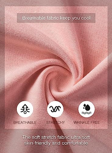 JMIERR Men's 3 Pack Cotton Hipster Hip Hop Longline Crewneck T-Shirt, Short Sleeve Gym Workout Athletic T Shirts for Men Pack,XL, Black/White/Pink - Image 7