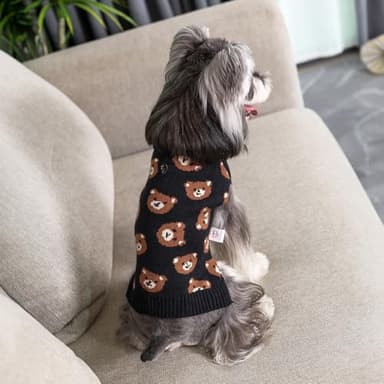 CuteBone Cute Dog Sweater for Small Medium Dogs, Bear Pattern Dog Coat for Chihuahua Yorkie Teacup DS97XS - Image 6