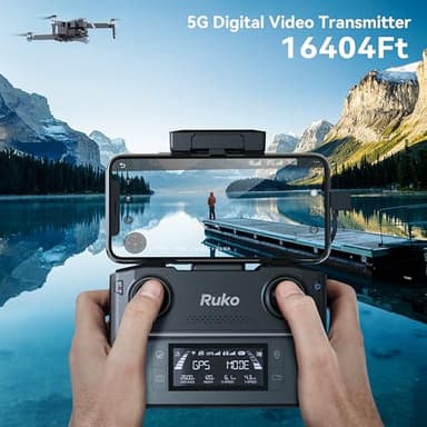 Ruko F11GIM2 Drones with Gimbal+EIS 4K Camera for Adults, 96 Min Long Flight Time 16404ft Long Range FPV, Auto Return Home with GPS, Level 6 Wind Resistance, Foldable Quadcopter - Image 4
