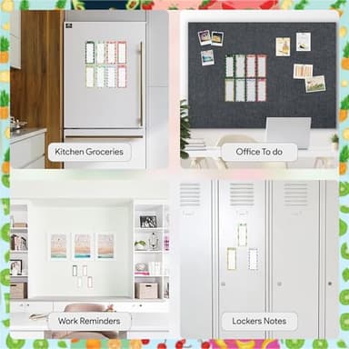 8 Magnetic Notepads – Notepads for Grocery List, Shopping List, To-Do List, Reminders -Strong Magnetic Back- Memo Notepad with Realistic Fruit Designs | 25 Sheets per Pad 7.5 x 3.5 inch (8 Pack) - Image 5