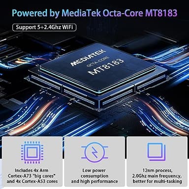 2025 Latest Tablet Android 13 Tablets 10 Inch, Tablets 128GB ROM+16GB RAM (8+8 Virtual), 2 In 1 Tablet with keyboard, Powerful Octa-Core+13MP Camera, 1TB TF Expandable, FHD IPS Display WiFi Tableta PC - Image 4
