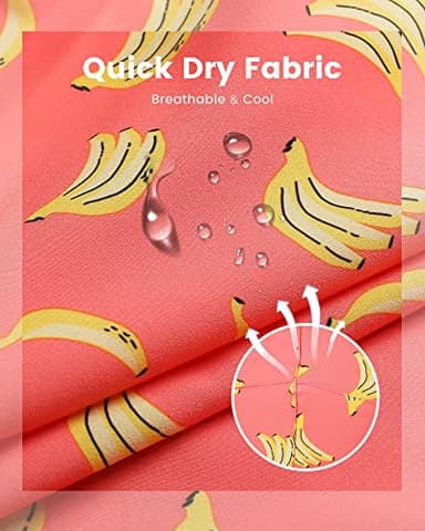 maamgic Mens Swim Trunks with Compression Liner Short Stretch Mens Bathing Suit Quick Dry Swimming Trunks Swimsuit Banana Orange Medium - Image 6