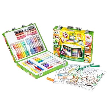 Crayola Silly Scents Mini Inspiration Art Case, Scented Crayons & Markers Set, Art Kit for Kids, Coloring Supplies, Travel Gifts for Kids, Ages 4+ - Image 2