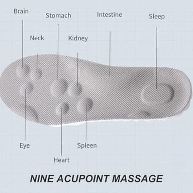 Footstr Breathable Soft Foam Shoe Insoles with Arch Support, 4D Cloud Elastic Comfort Memory Massage Insoles for Mens Women Kids (2Pair (Orange+Gray),Men 9-10.5/Women 10.5-12) - Image 7