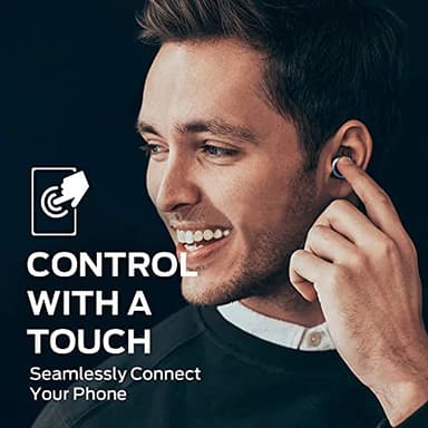 MONSTER Clarity 101 AirLinks Wireless Earbuds, Bluetooth 5.0 in-Ear Headphones with Charging Case, Stereo Earphones Deep Bass Sound, IPX5 Waterproof, Built-in Mic, Clear Call, Secure Fit for Sports - Image 6