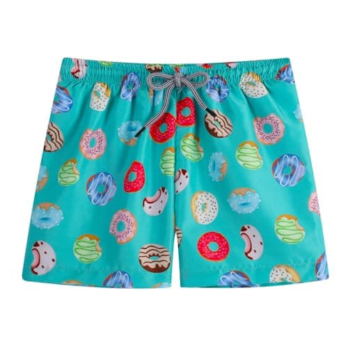 PZFGWKJDS Boys Swim Trunks Toddler Swim Shorts Little Boys Bathing Suit Swimsuit Toddler Boy Swimwear Donut 10-12 Years - Image 1