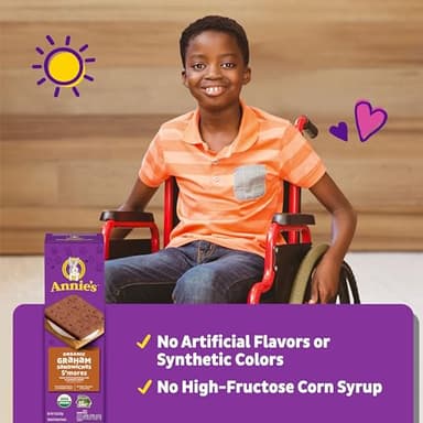 Annie's Organic Graham Sandwich Cookies, S'mores, 12 Cookies, 8 oz. (Pack of 6) - Image 6