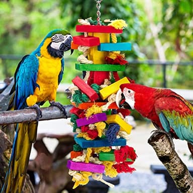 Extra Large Bird Parrot Toys for Macaws, African Grey, Amazon Parrots Bird Gifts - Image 2