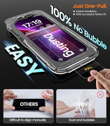 iGluz 4+2 Pack for iPhone 13 Pro Max Privacy Screen Protector with Camera Lens Protector 6.7 inch,9H+Tempered Glass[Military Grade Shatterproof &100% Anti-Spy],3D Micro-Curved Edges[Longest Durable] - Image 2