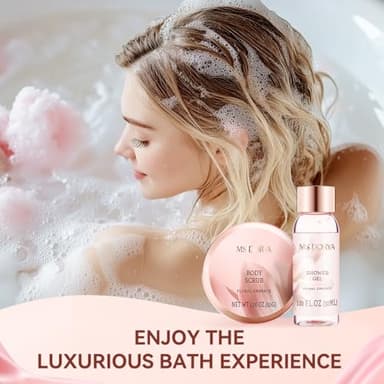 Birthday Gifts for Women Mom, Spa Gift Baskets for Her Wife,- 5 Pcs Relaxing Self Care Gifts Set with Body Lotion & Plush Earmuffs, Ideal Mothers Day Christmas Gifts for Women, Wife, Mom, Girlfriend - Image 4