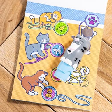 Melissa & Doug Sticker Wow!™ 24-Page Activity Pad and Sticker Stamper, 300 Stickers, Arts and Crafts Fidget Toy Collectible Character – Cat - for Kids Ages 3+ - FSC Certified - Image 10