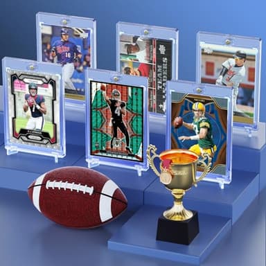 YHIJF 20-Pack Magnetic Card Holder, 35pt One Card Holder Touch for Trading, Baseball Cards, U-V Protectors Hard Plastic, for Sports, Game, MTG Cards - Image 5