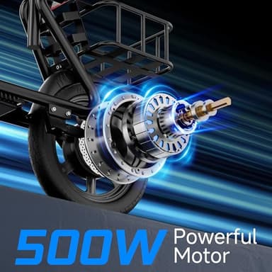 Electric Scooter with Seat, MAX 27 Miles Long Range - Image 5