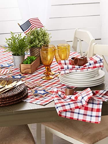 DII American Plaid Table Top Collection for Everyday Use, Summer Cook-Outs, Barbeques, Picnics, Indoor/Outdoor Entertaining, 100% Cotton Machine Washable, Tablecloth, 52x52 - Image 7