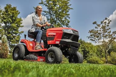 Craftsman 36" Gas Riding Lawn Mower with 11.5 HP* Briggs and Stratton Single-Cylinder Engine, Gas Lawn Tractor with 7-Speed Transmission, Red/Black - Image 5