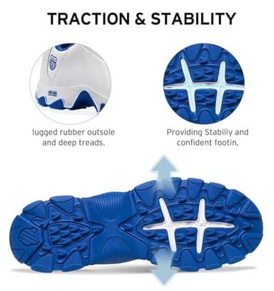 K-Swiss Men's ST329 CMF Sneaker, White/Classic Blue, 11.5 M - Image 4