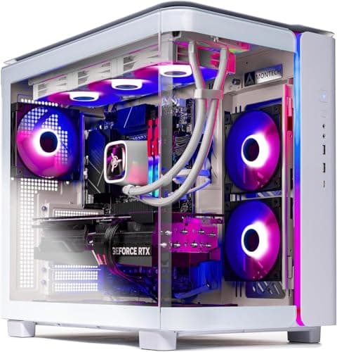 Skytech King 95 Gaming PC Desktop, Intel i7 14700F 2.1 GHz (5.3GHz Turbo Boost), NVIDIA RTX 5070 12GB GDDR7, 1TB Gen4 SSD, 32GB DDR5 RAM 6000 RGB, 850W Gold PSU, 360mm ARGB AIO, Wi-Fi, Win 11 Home - Image 1