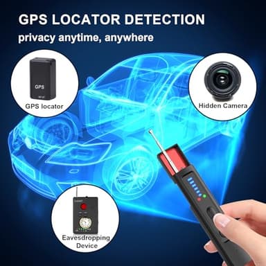 Mgmcm GPS Tracker Detector, Portable Camera Detectors for Car Indoor Home Hotel Travel Office, 5 Levels Sensitivity - Image 4