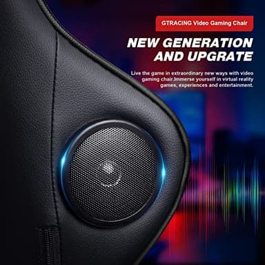 GTRACING Gaming Chair with Footrest Speakers Video Game Chair Bluetooth Music Heavy Duty Ergonomic Computer Office Desk Chair - Image 5