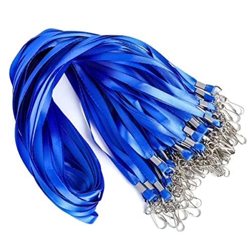 LOCONHA 50 Pack lanyards Lanyards for Id Badges Lanyards Safety Badge Lanyard 36" with Swivel Hook - Image 1