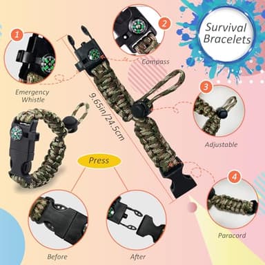 Toys for Boys Walkie Talkies for Kids 6 7 8 Year Old Boy Pretend Play Police Military Spy Hunt Camp Outdoor Toys for Kids Birthday Present Boys Gifts (Green Green) - Image 6