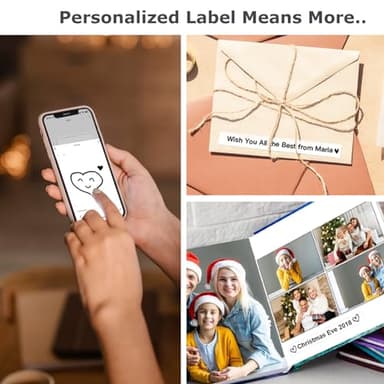 SUPVAN E10 Bluetooth Label Maker Machine with Tape, Continuous Waterproof Label, Versatile App with 35 Fonts and 1k+ Icons, Inkless Labeler for Home, Kitchen, School, Office Organization, Black - Image 8