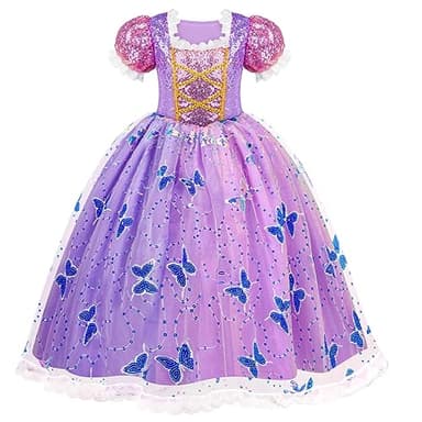 Meland Princess Dresses for Girls - Light Up Princess Costume for Little Girls, Halloween Costumes for Toddler Age 3-10, Birthday Gift for Girl (5-6 Years) - Image 6