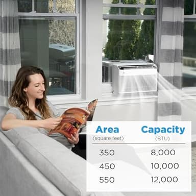 Midea 12,000 BTU U-Shaped Smart Inverter Window Air Conditioner–Cools up to 550 Sq. Ft., Ultra Quiet with Open Window Flexibility, Compatible with Alexa/Google Assistant, 35% Energy Savings (Renewed) - Image 7