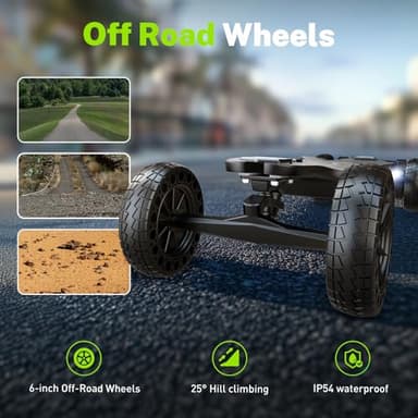 isinwheel V10 Electric Skateboard with Remote, 3000W Brushless Motor, 32 Mph Top Speed & 28 Miles Range, IP54 Waterproof, Electric Longboard Offroad for Adults ＆Teens with Ambient Light - Image 4