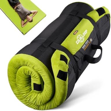 Gaialoop Thick Memory Foam Camping Mattress Sleeping Pad [Car/Tent/Cot] 3'' Portable Floor Play Mat Roll Up Mattress for Guests Sleepover Travel [Twin: 75 * 38 * 3"] - Image 1