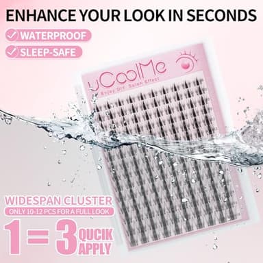 Fairy Lash Clusters Kit 8-18mm Manga Eyelash Clusters C Curl - WideSpan DIY Eyelash Extensions Kit Wet-Look Spiky Anime Lashes Individual Fake Eyelashes Clusters Kit Ultra-Thin Invisible Lash Band - Image 4